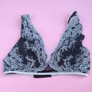 Victoria's Secret Black and White Lace Bralette